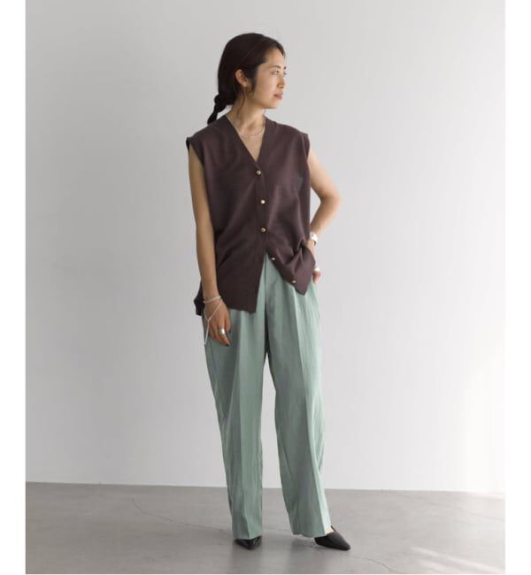 VERMEIL par iena「Dry Poplin イージーパンツ」|その他|