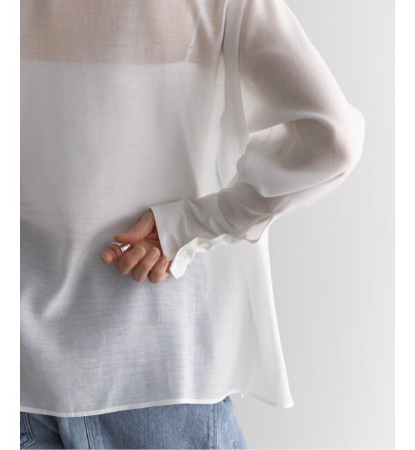 VERMEIL par iena「《WEB限定》シアーブラウス」|シャツ・ブラウス|