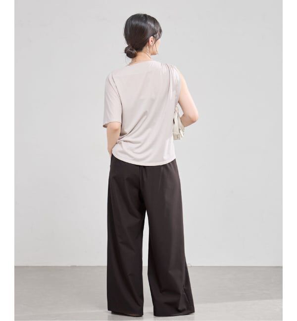 IENA「《接触冷感/防シワ》Cool touchイージースラックス」|スラックス|