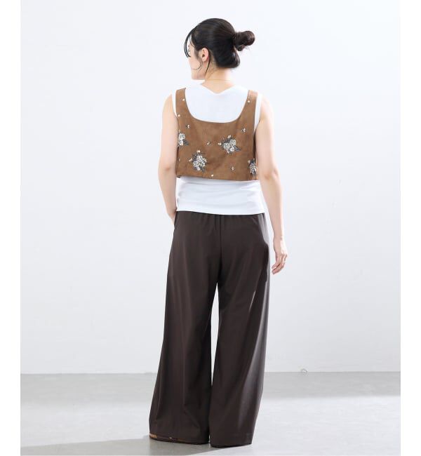 IENA「《接触冷感/防シワ》Cool touchイージースラックス」|スラックス|