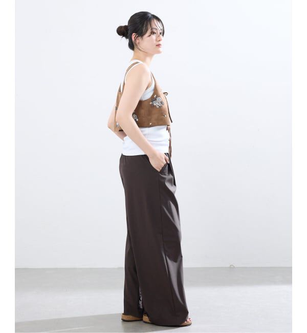 IENA「《接触冷感/防シワ》Cool touchイージースラックス」|スラックス|