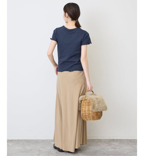 SLOBE IENA「アイレットリブ 刺しゅうTEE」|Tシャツ・カットソー|