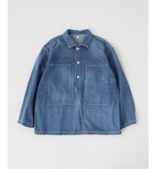 EDIFICE「ETS.MATERIAUX(マテリオ) Denim Us Army シャツ」|シャツ・ブラウス|ブルー A