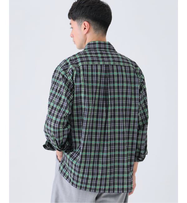 EDIFICE「Quarter-ZIP シアー シャツ」|シャツ・ブラウス|