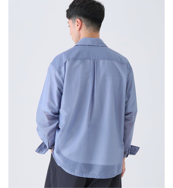 EDIFICE「Quarter-ZIP シアー シャツ」|シャツ・ブラウス|