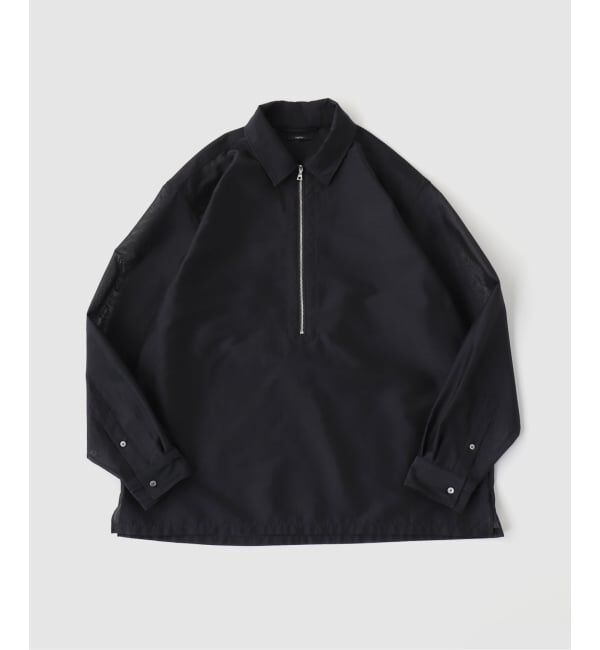 EDIFICE「Quarter-ZIP シアー シャツ」|シャツ・ブラウス|