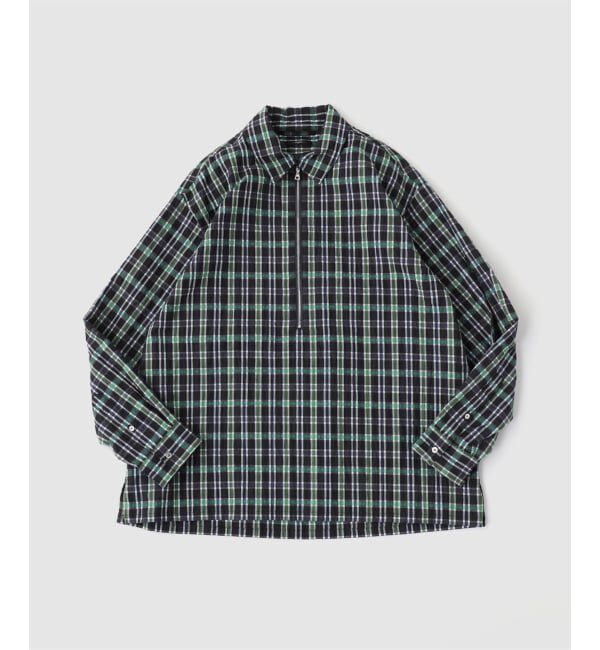 EDIFICE「Quarter-ZIP シアー シャツ」|シャツ・ブラウス|