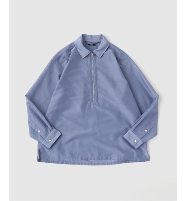EDIFICE「Quarter-ZIP シアー シャツ」|シャツ・ブラウス|