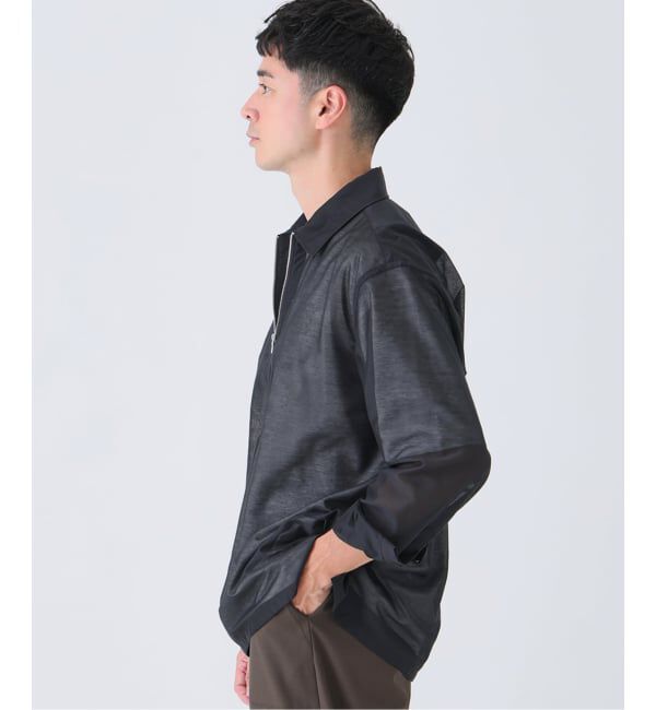 EDIFICE「Quarter-ZIP シアー シャツ」|シャツ・ブラウス|