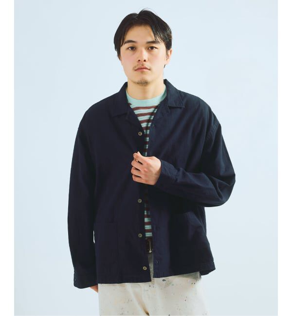 J.S.Homestead「J.S.Homestead / リラックス オープン コットン リネン 長袖 シャツ」|シャツ・ブラウス|