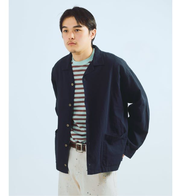 J.S.Homestead「J.S.Homestead / リラックス オープン コットン リネン 長袖 シャツ」|シャツ・ブラウス|