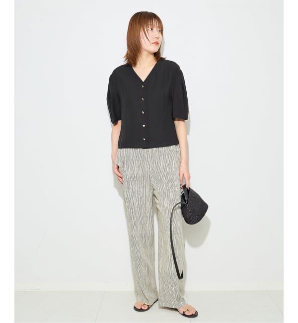 journal standard L'essage「VISリネンタックスリーブシャツ」|シャツ・ブラウス|
