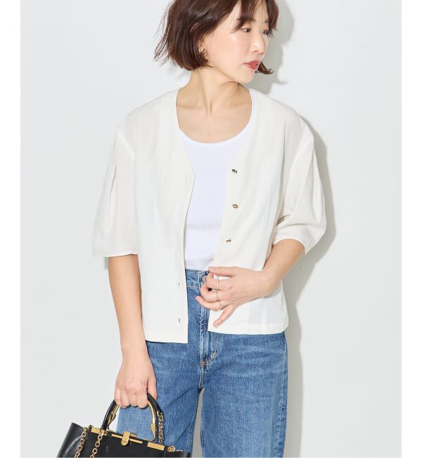 journal standard L'essage「VISリネンタックスリーブシャツ」|シャツ・ブラウス|