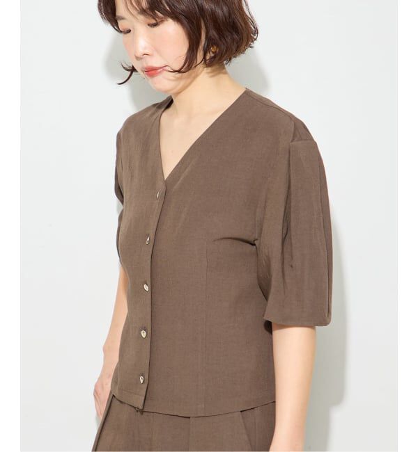 journal standard L'essage「VISリネンタックスリーブシャツ」|シャツ・ブラウス|