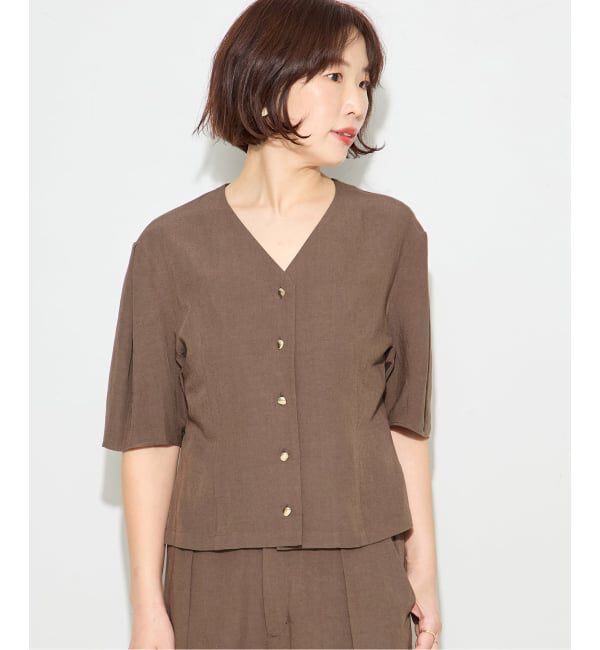 journal standard L'essage「VISリネンタックスリーブシャツ」|シャツ・ブラウス|