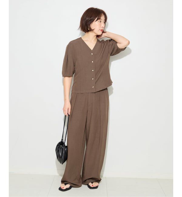 journal standard L'essage「VISリネンタックスリーブシャツ」|シャツ・ブラウス|