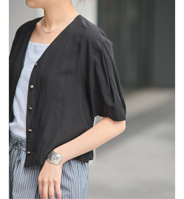 journal standard L'essage「VISリネンタックスリーブシャツ」|シャツ・ブラウス|