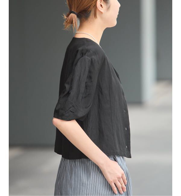 journal standard L'essage「VISリネンタックスリーブシャツ」|シャツ・ブラウス|