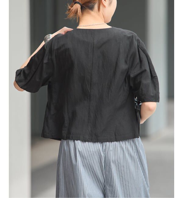 journal standard L'essage「VISリネンタックスリーブシャツ」|シャツ・ブラウス|