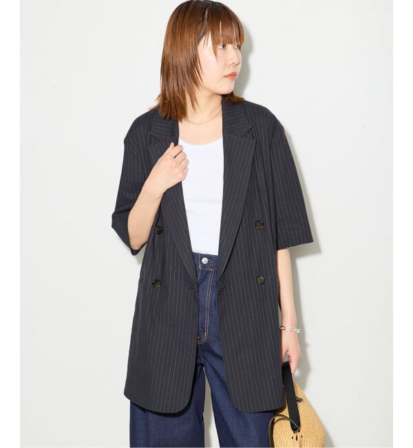 journal standard L'essage「バイオリネン オーバーサイズジャケット」|テーラードジャケット|