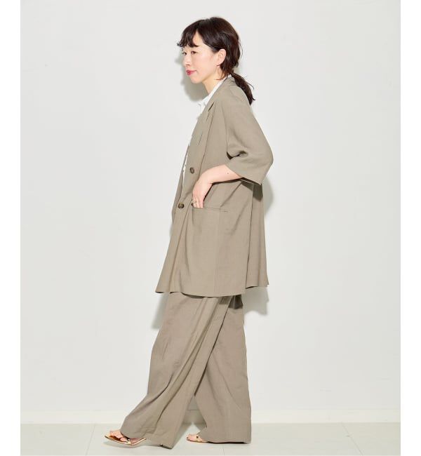 journal standard L'essage「バイオリネン オーバーサイズジャケット」|テーラードジャケット|