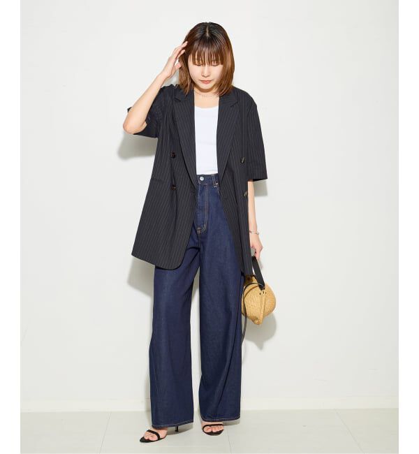 journal standard L'essage「バイオリネン オーバーサイズジャケット」|テーラードジャケット|