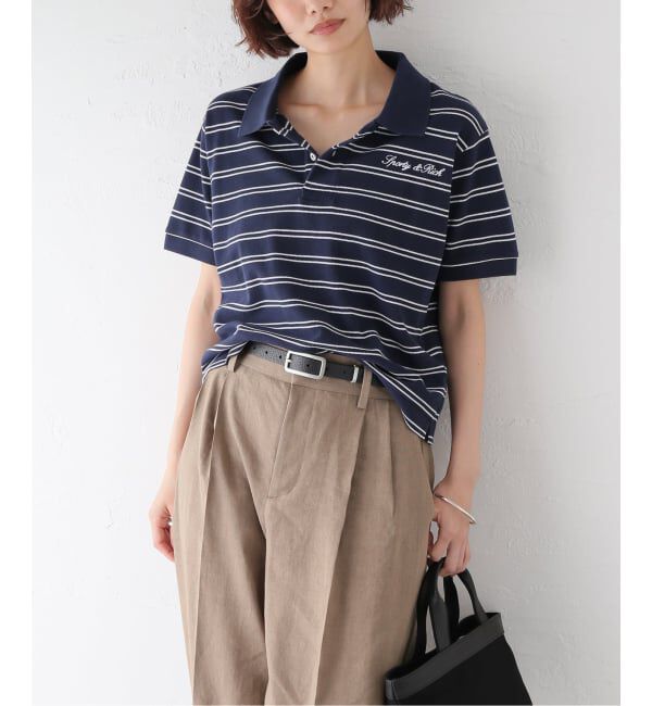 journal standard L'essage「SPORTY&RICH/スポーティアンドリッチ Signature Logo Polo ポロシャツ」|ポロシャツ|