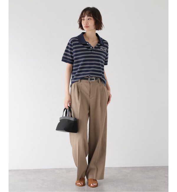 journal standard L'essage「SPORTY&RICH/スポーティアンドリッチ Signature Logo Polo ポロシャツ」|ポロシャツ|