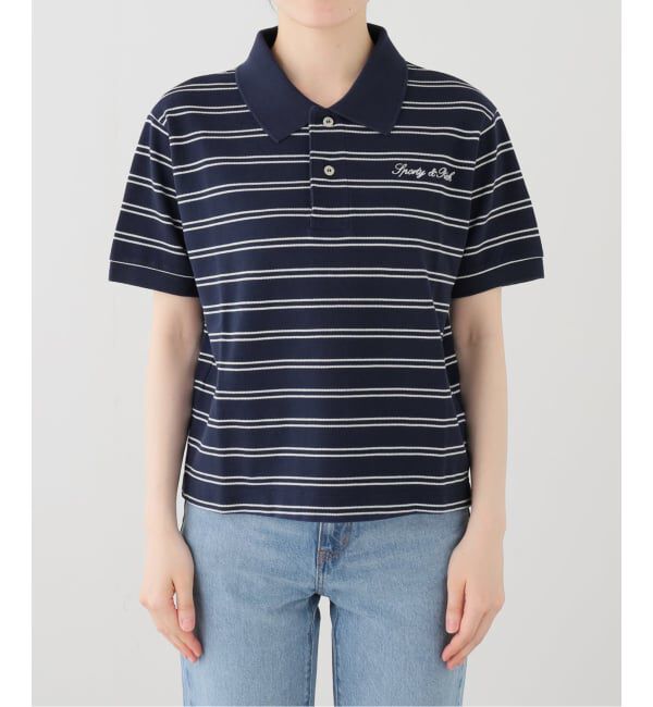 journal standard L'essage「SPORTY&RICH/スポーティアンドリッチ Signature Logo Polo ポロシャツ」|ポロシャツ|