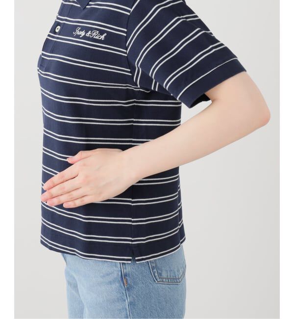 journal standard L'essage「SPORTY&RICH/スポーティアンドリッチ Signature Logo Polo ポロシャツ」|ポロシャツ|