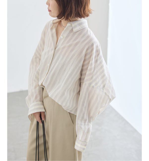 journal standard L'essage「FABRICA ワイドシャツ」|シャツ・ブラウス|ホワイト