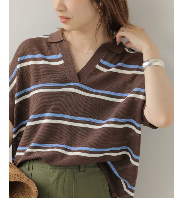 JOURNAL STANDARD relume「ボーダーニットポロシャツ」|ポロシャツ|