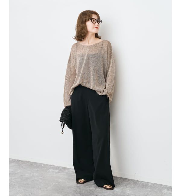 Spick and Span「《新色有り / 追加》リネンミックス2WAYプルオーバー」|ニット・セーター|