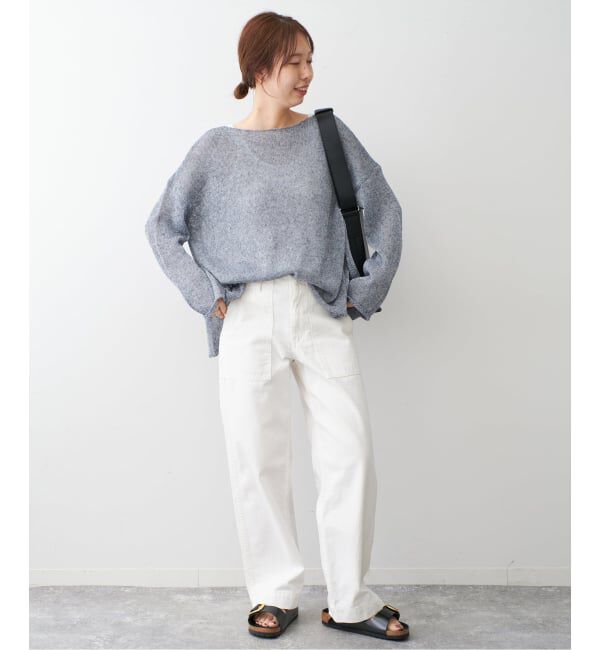 Spick and Span「《新色有り / 追加》リネンミックス2WAYプルオーバー」|ニット・セーター|