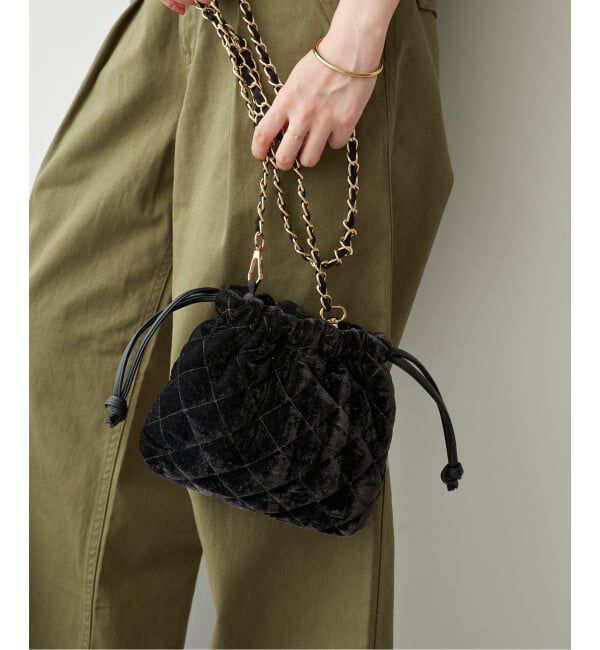 Spick and Span「《別注カラー有り》MALUS / マリュス Mini shoulder pouch」|ショルダー・メッセンジャー|ブラック