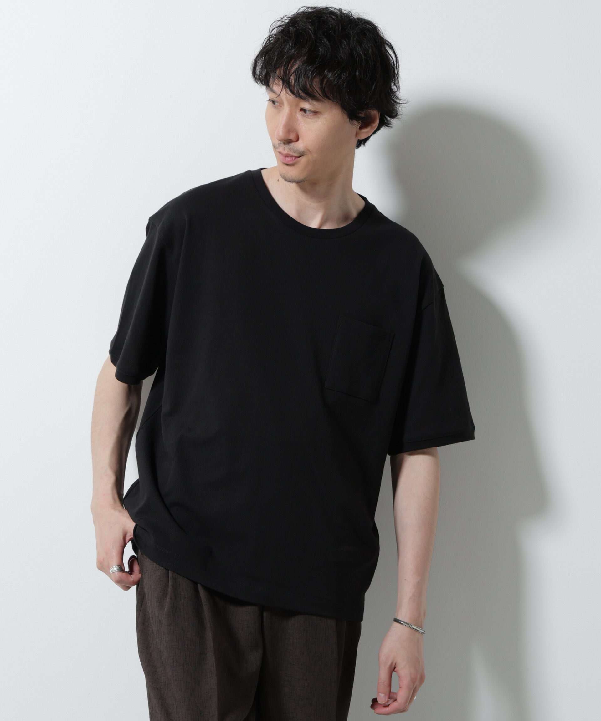 NANO universe「エアパッセージ ジャージーTシャツ 半袖」|Tシャツ・カットソー|