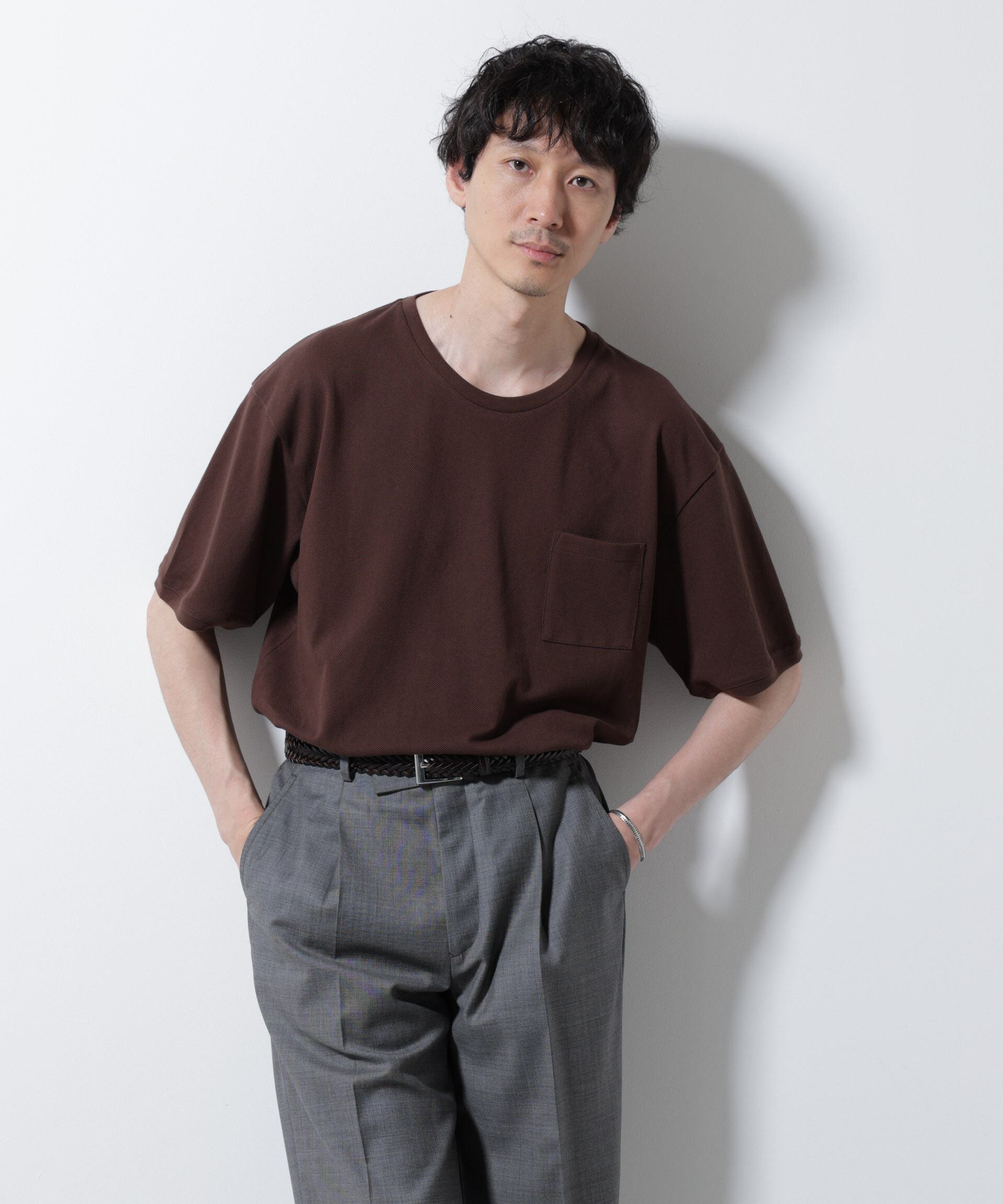 NANO universe「エアパッセージ ジャージーTシャツ 半袖」|Tシャツ・カットソー|