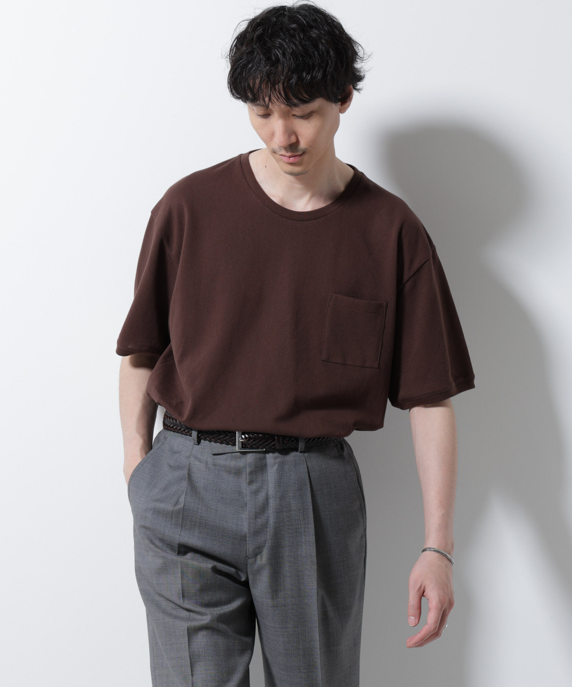 NANO universe「エアパッセージ ジャージーTシャツ 半袖」|Tシャツ・カットソー|