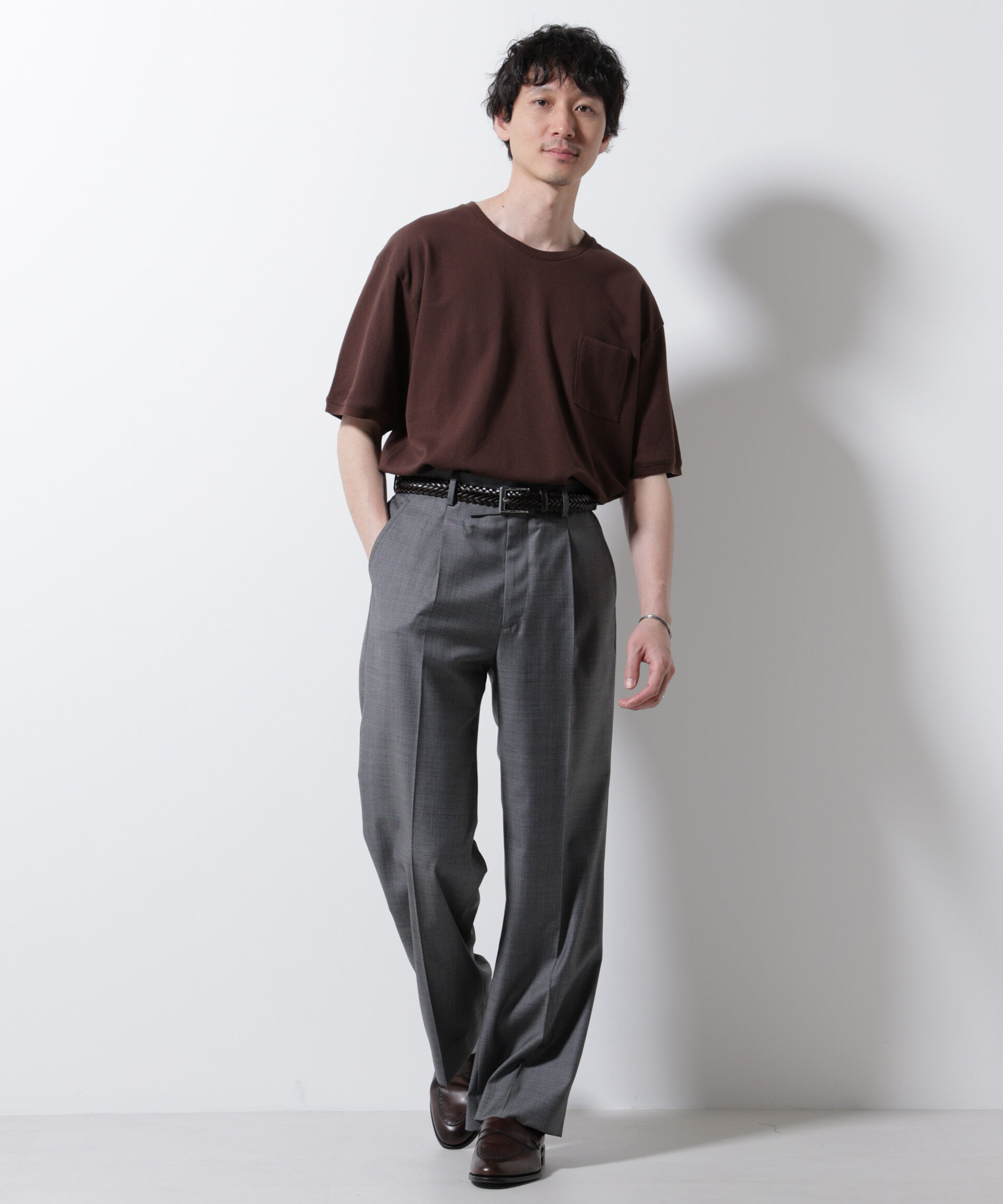 NANO universe「エアパッセージ ジャージーTシャツ 半袖」|Tシャツ・カットソー|