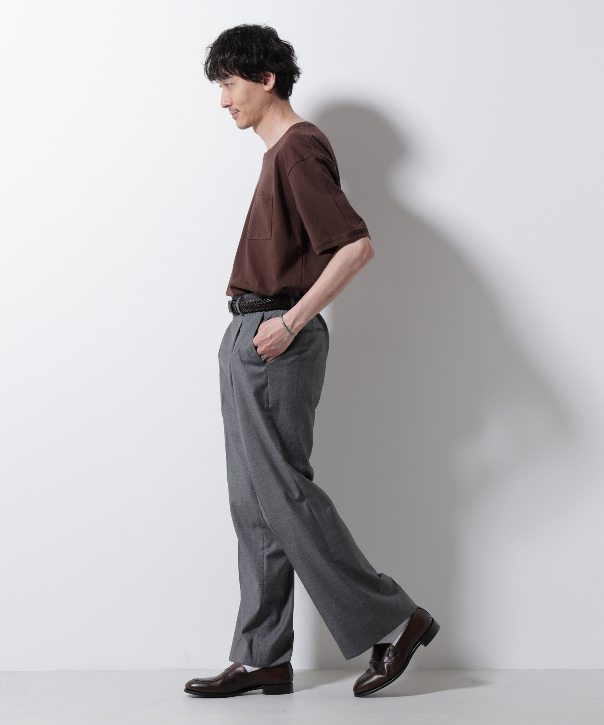 NANO universe「エアパッセージ ジャージーTシャツ 半袖」|Tシャツ・カットソー|