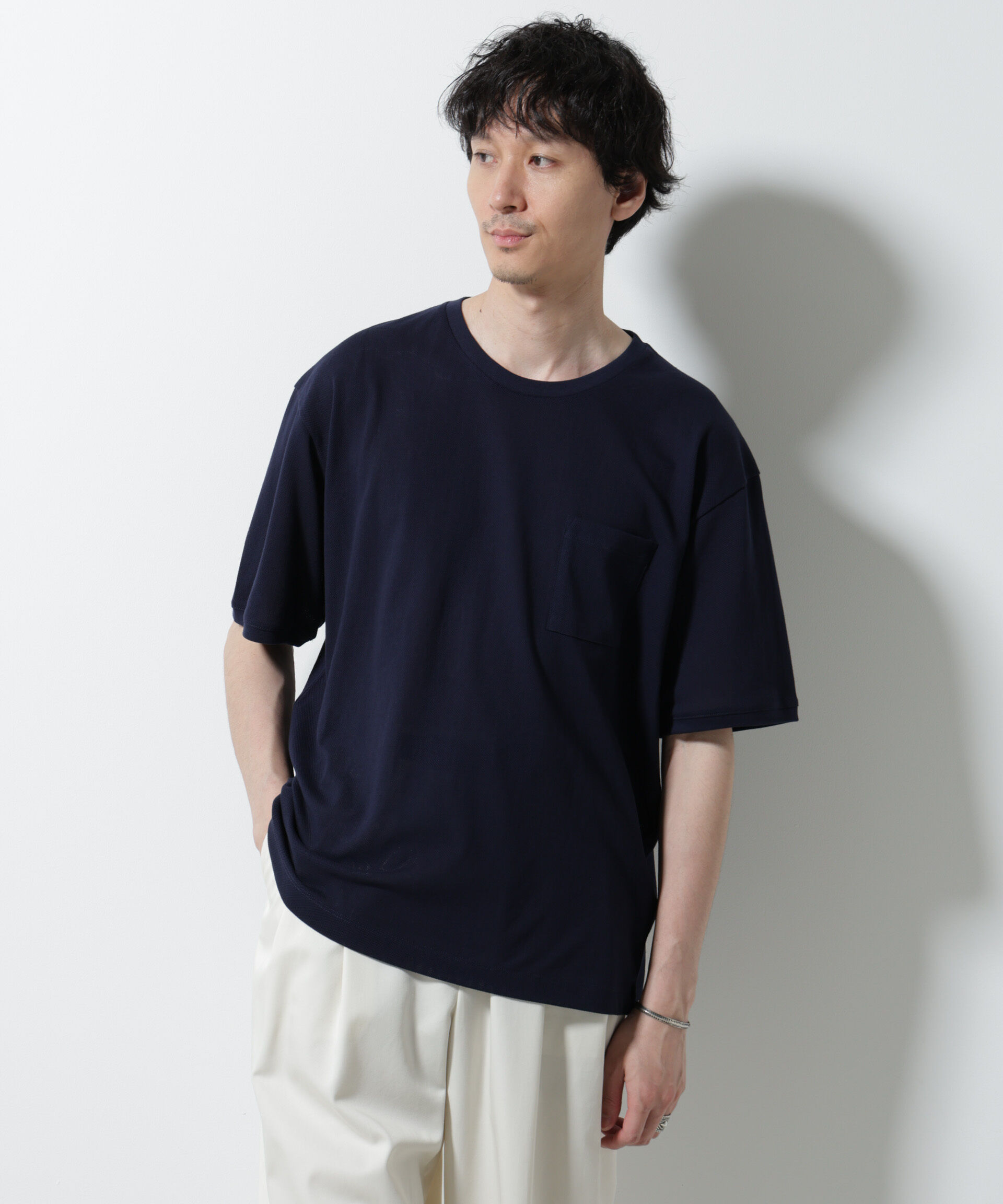 NANO universe「エアパッセージ ジャージーTシャツ 半袖」|Tシャツ・カットソー|