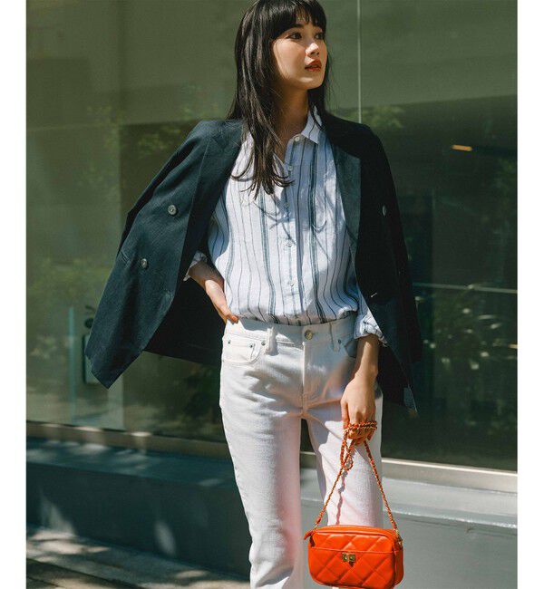 23区「【Oggi8月号掲載/洗える】LIBECO ベーシック シャツ」|シャツ・ブラウス|