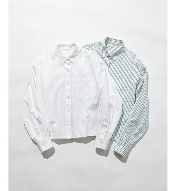 23区「【洗える】CANCLINI クロップド テントライン シャツ」|シャツ・ブラウス|