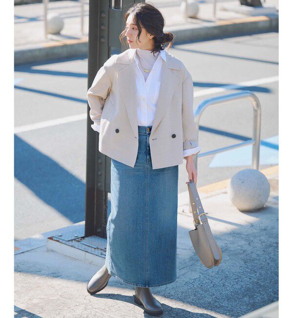 23区「【洗える】CANCLINI クロップド テントライン シャツ」|シャツ・ブラウス|