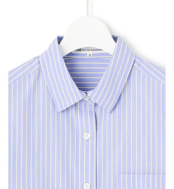 23区「【洗える】CANCLINI クロップド テントライン シャツ」|シャツ・ブラウス|