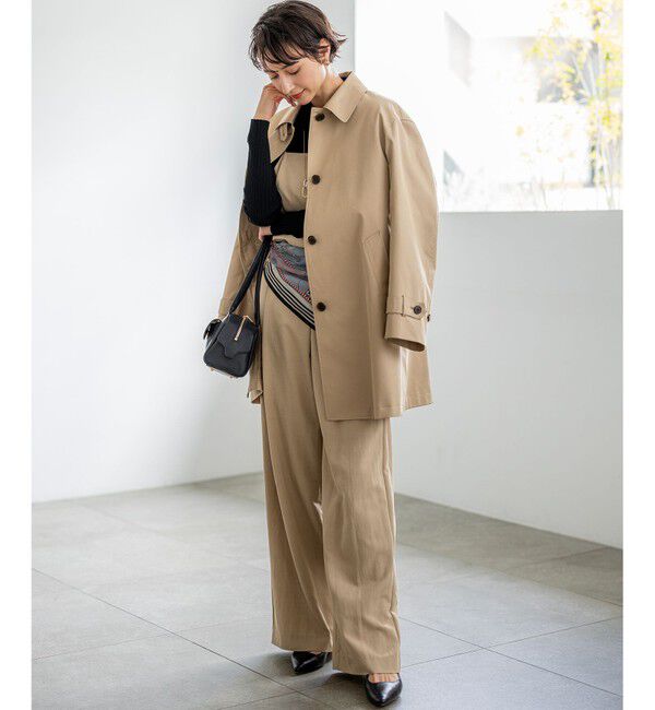 23区「【VERY・CLASSY.掲載】ドレープツイル アシンメトリー ワイド パンツ」|その他|