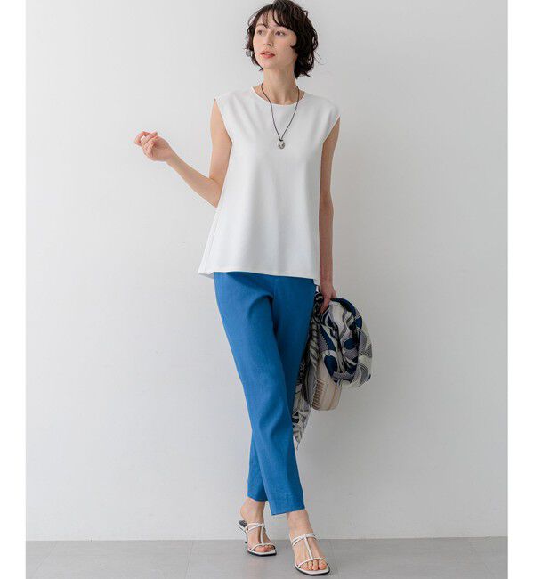 23区「【CanCam掲載】リネンレーヨンストレッチ テーパード パンツ」|その他|