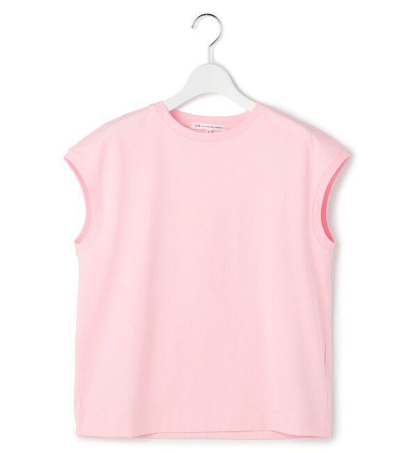 23区「シルキータッチ フレンチスリーブ Tシャツ」|Tシャツ・カットソー|ピンク系