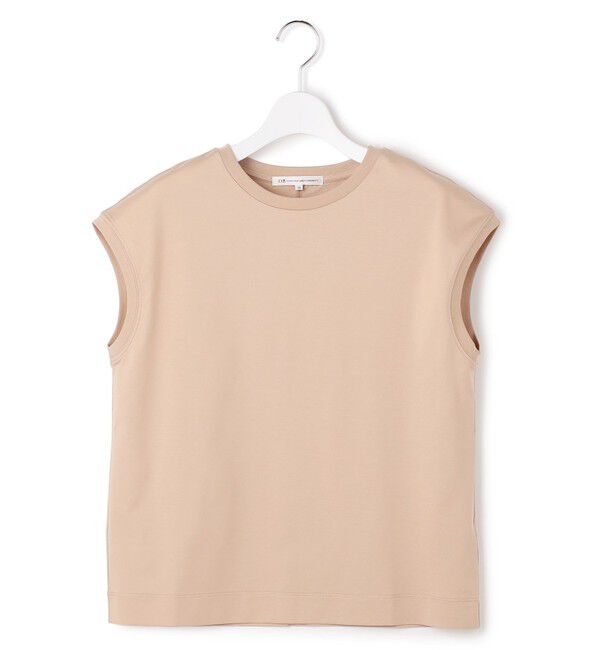 23区「シルキータッチ フレンチスリーブ Tシャツ」|Tシャツ・カットソー|ベージュ系