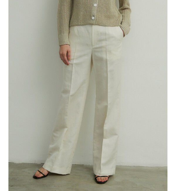 BEIGE,「CLAUDE / ワイドストレートパンツ」|その他|Ecru